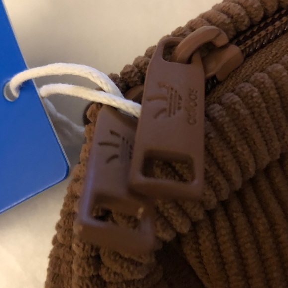 Adidas Corduroy Trefoil 2.0 Mini Backpack Color Preloved Brown NWT - Picture 6 of 16